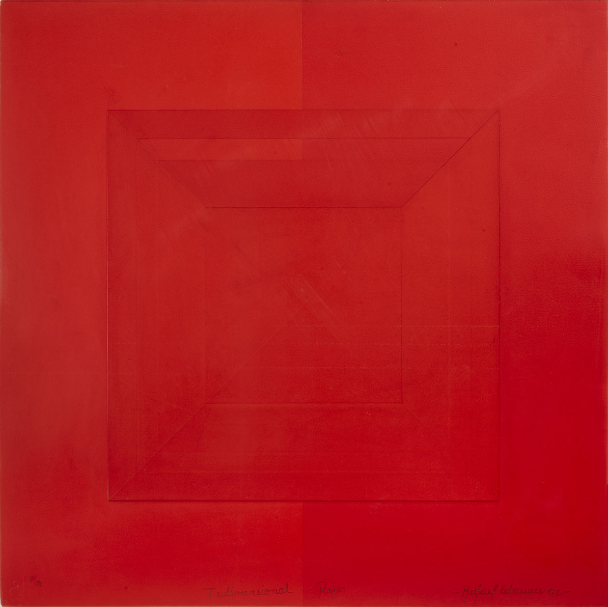 Tridimensional Rojo