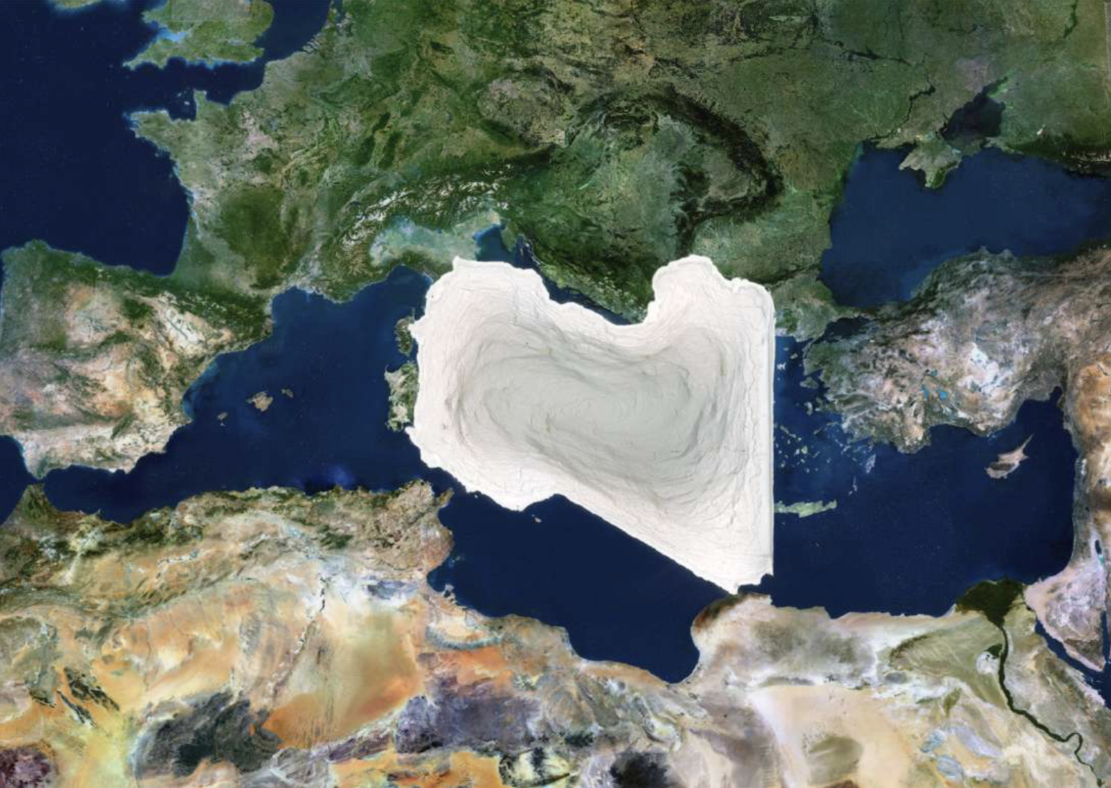 Mapa mudo (Libia)