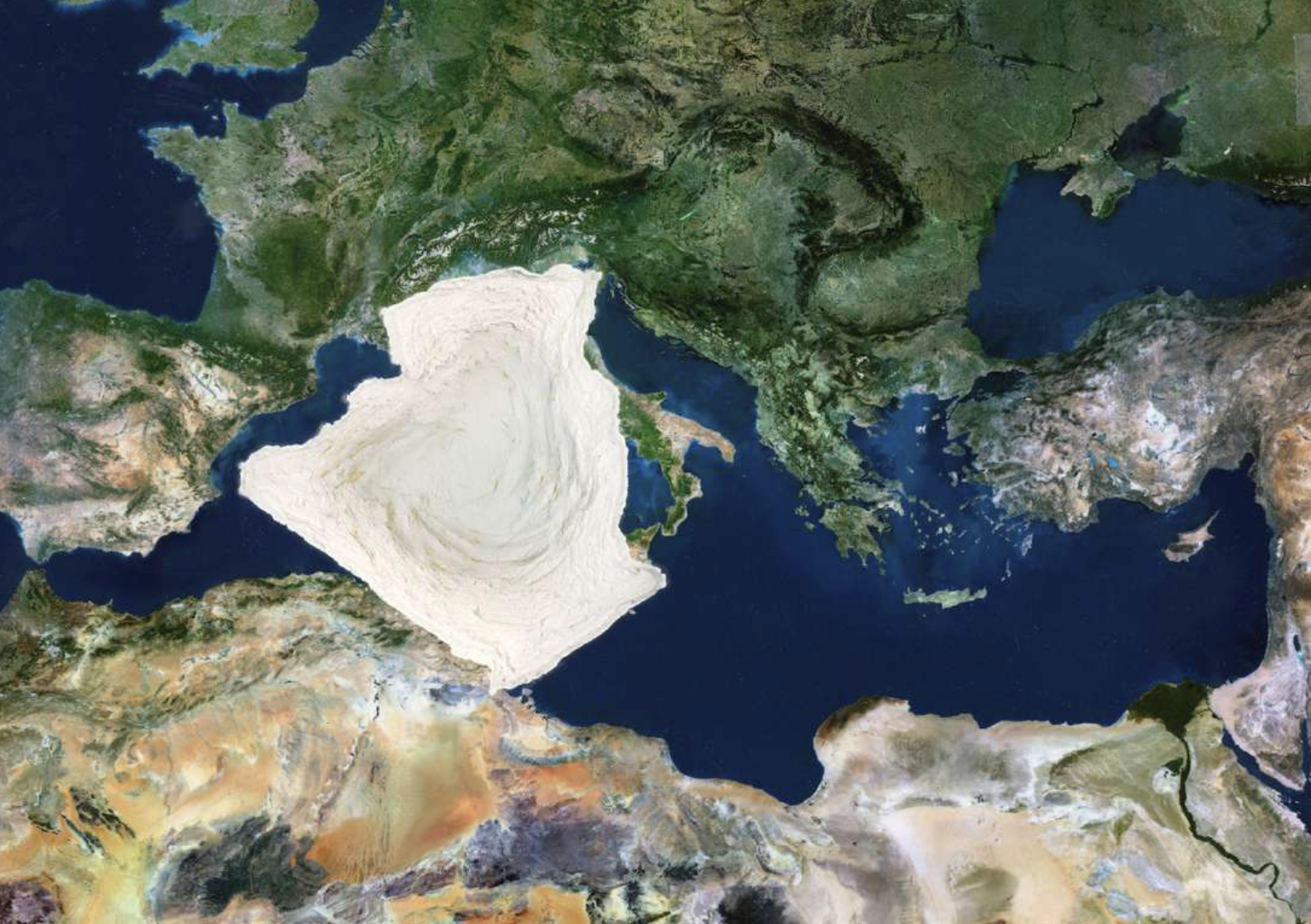 Mapa mudo (Argelia)