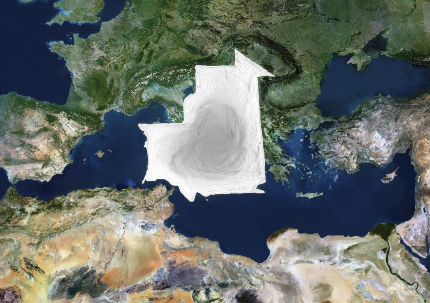 Mapa mudo  (Mauritania)