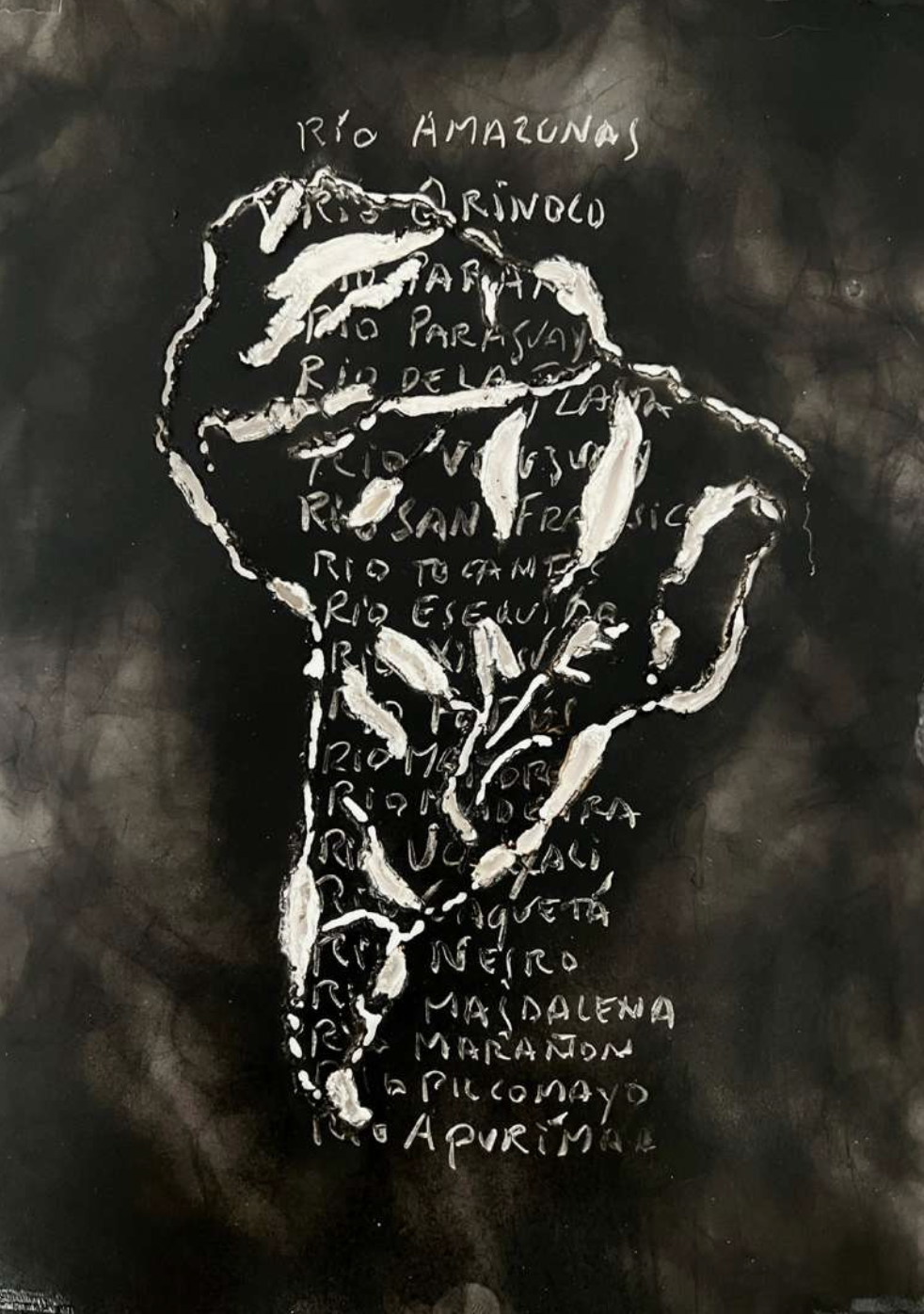Mapa mudo (Ríos de América)