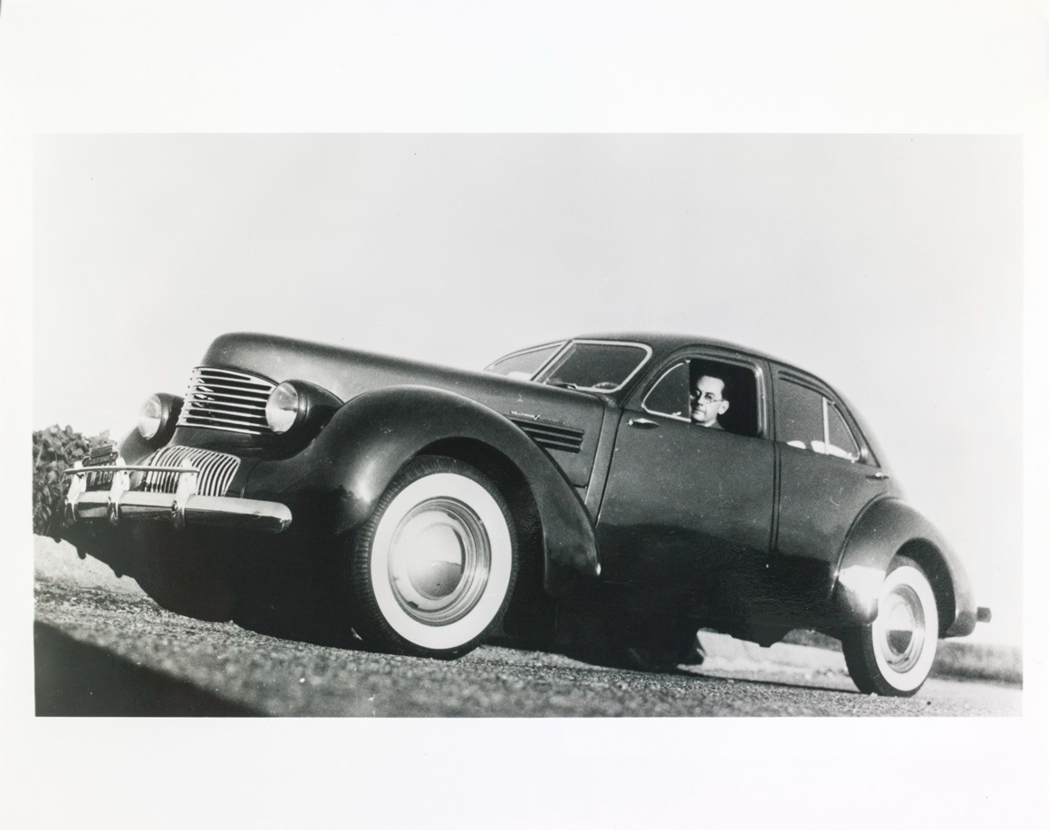 Man Ray in his graham Hollywood Supercharger