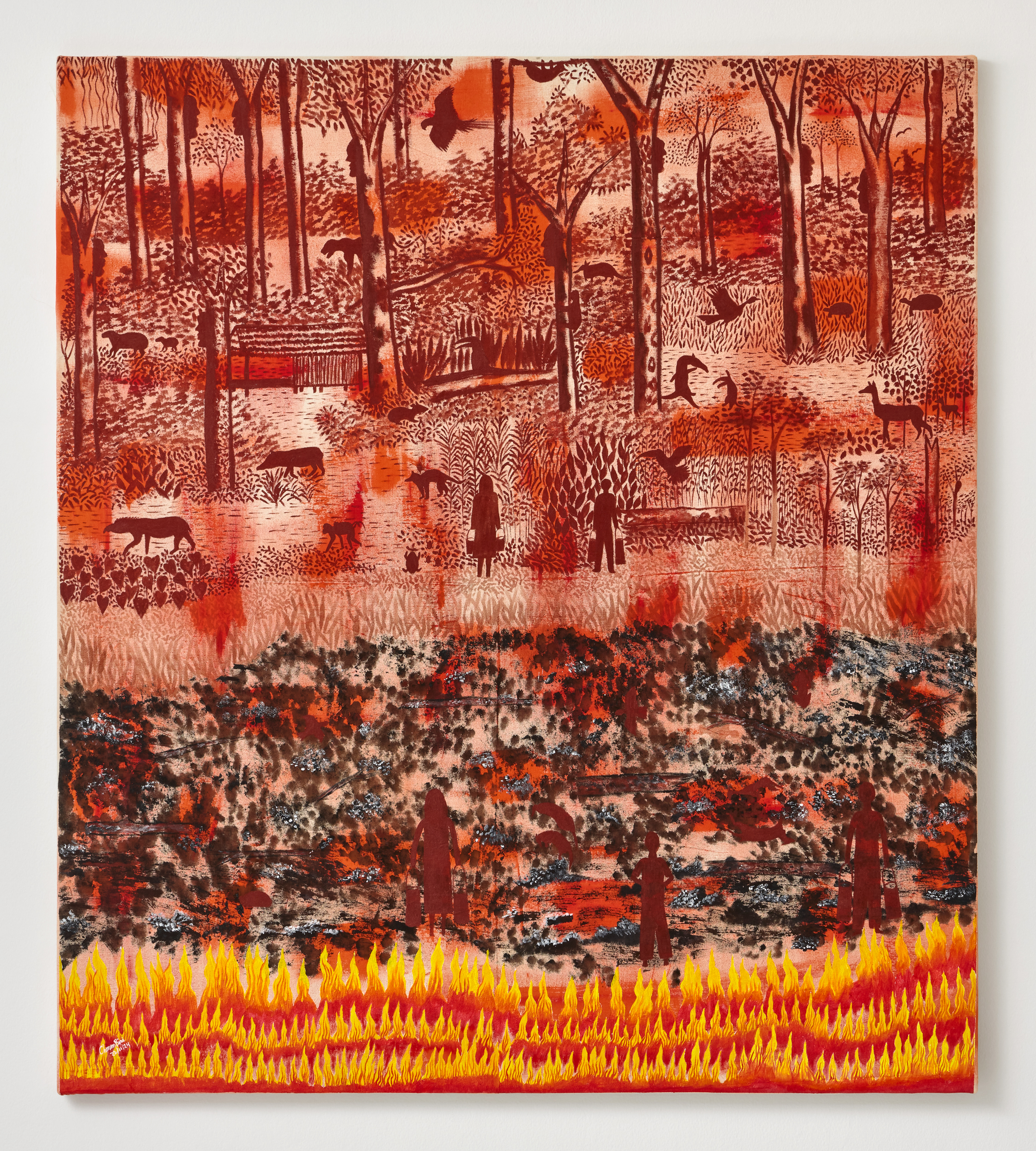 El incendio