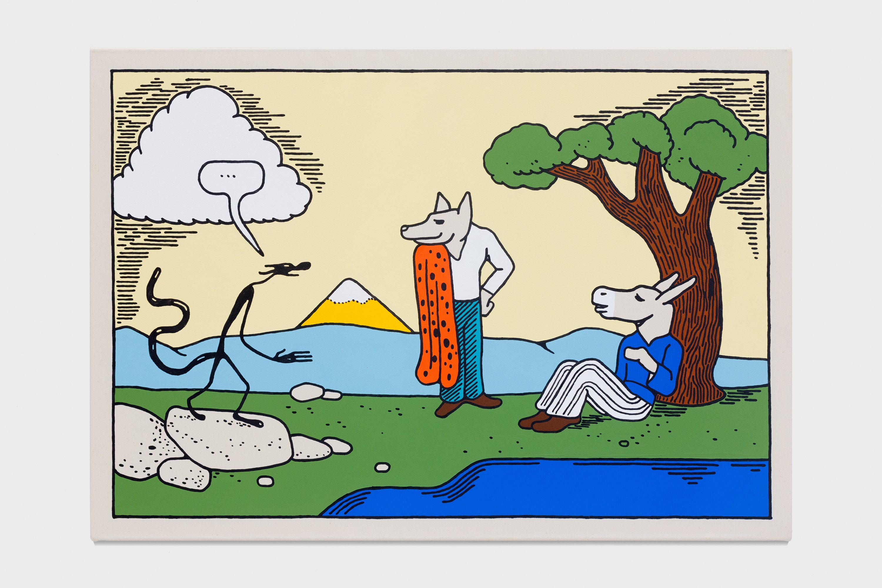 THE CAT, THE FOX & THE DONKEY