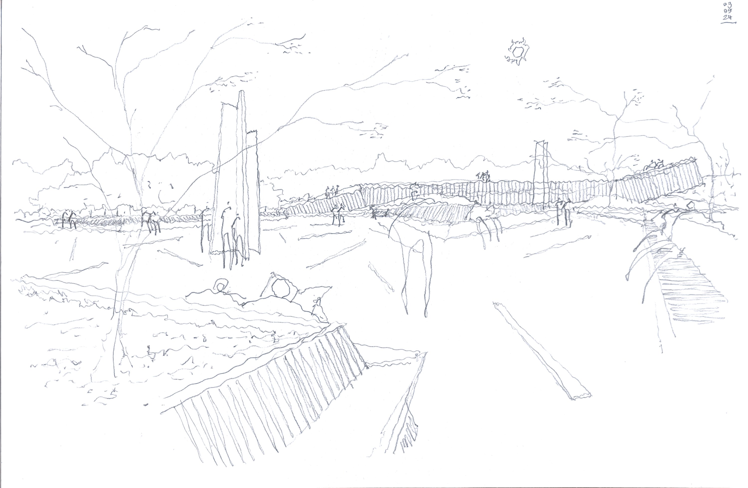 Boceto Parque Fluvial Kreminna 3