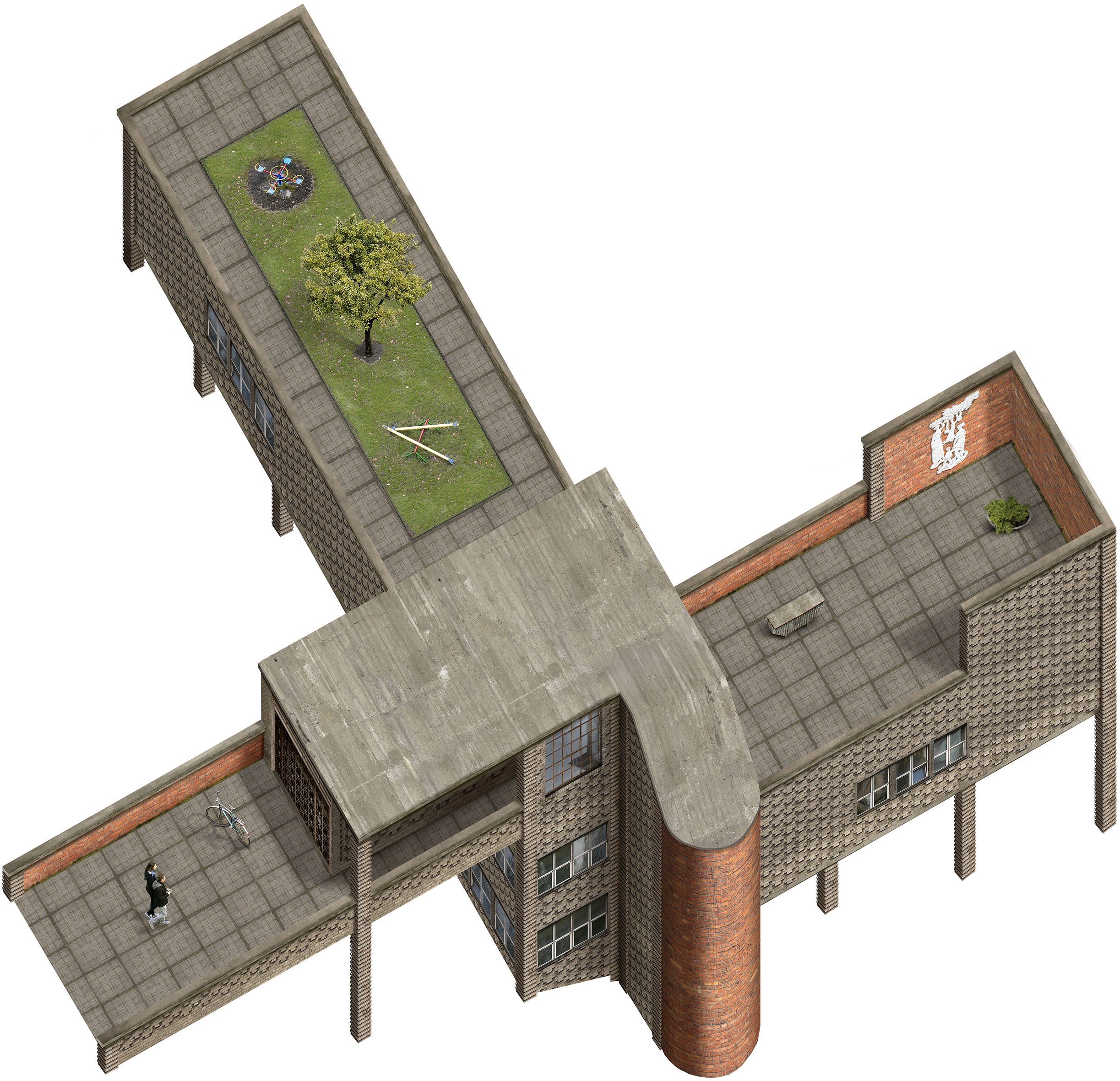 “The Harvest” Housing Estate (after Le Corbusier, Villa Harris 1930)