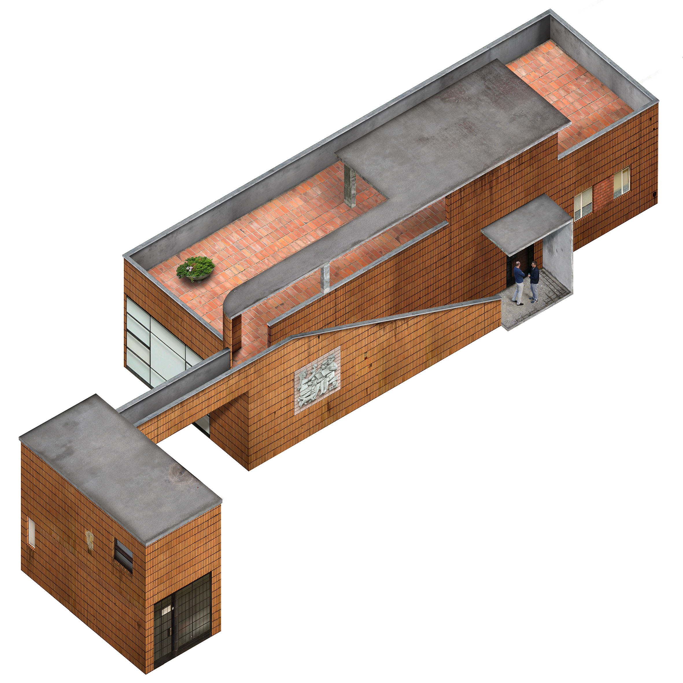 Primary school in Warsaw (after Le Corbusier, Maison de Weekend, 1922)