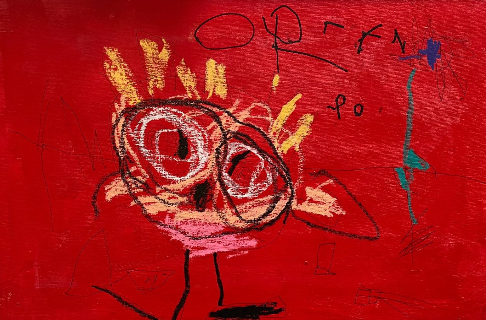 Humanito porpora rosso