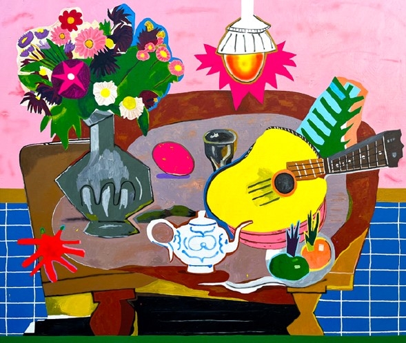 Table with guitar (2)