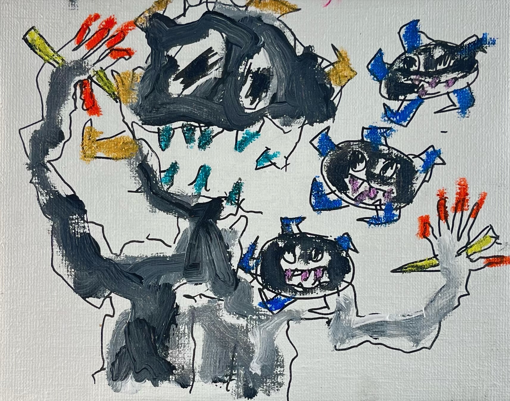 We are happy flowers coming to u to smell us