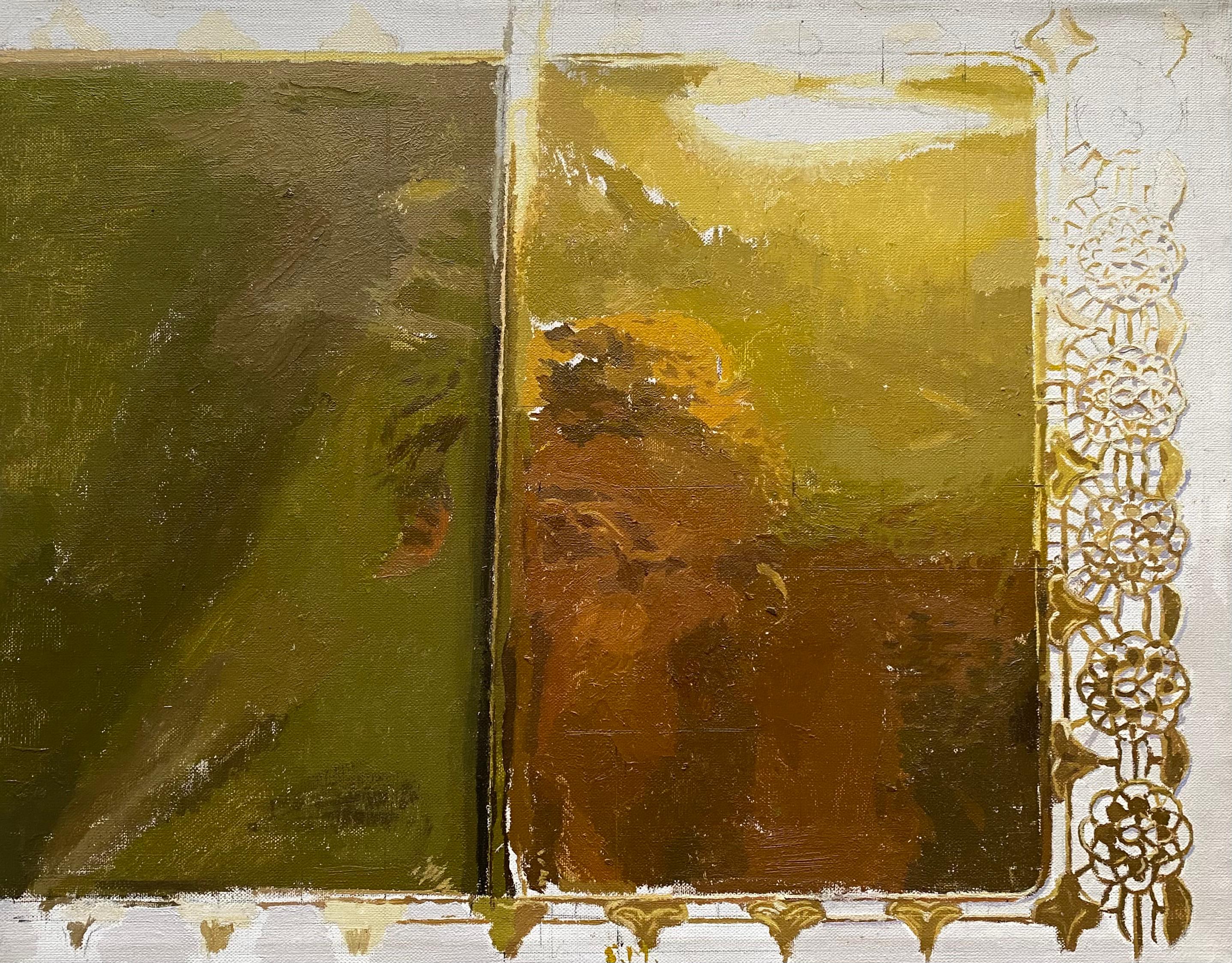 REFLEJO EN UNA BLONDA  DORADA