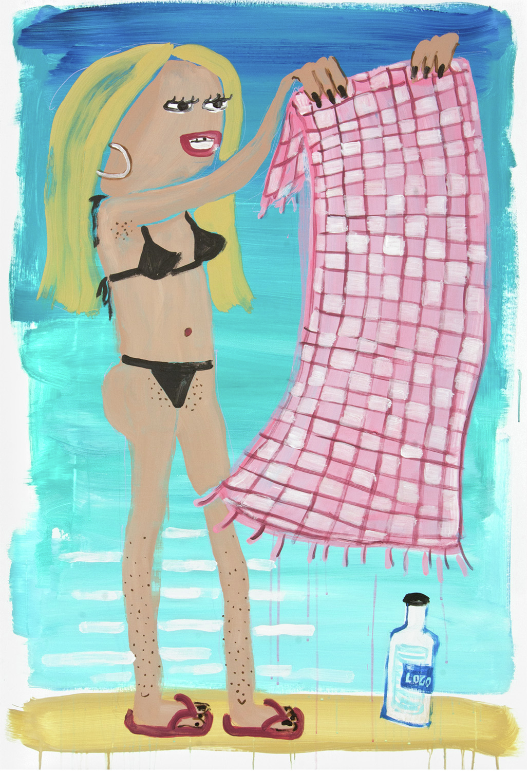 The beach towel 