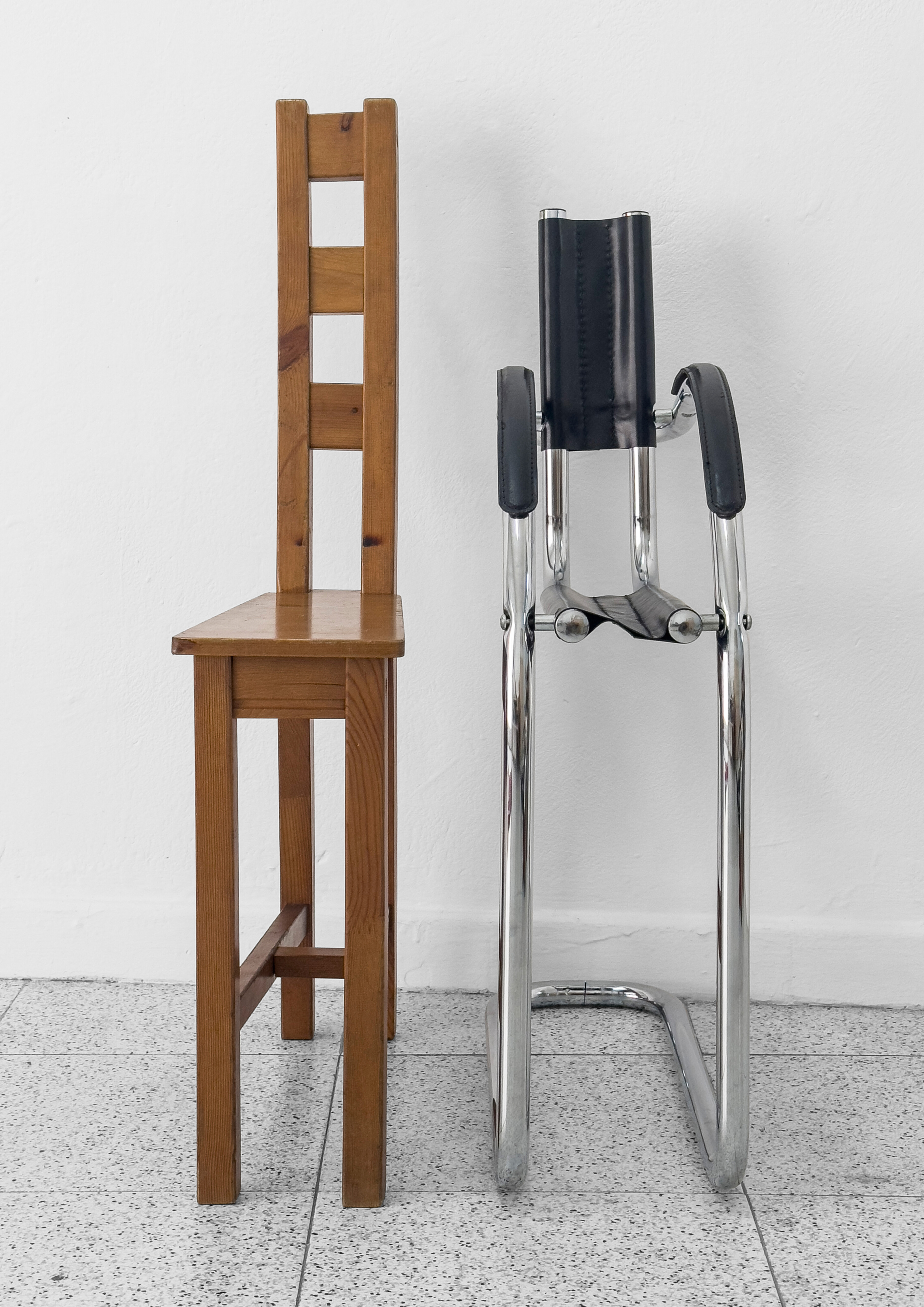 Single direction chairs #2. Diptych. Unique piece