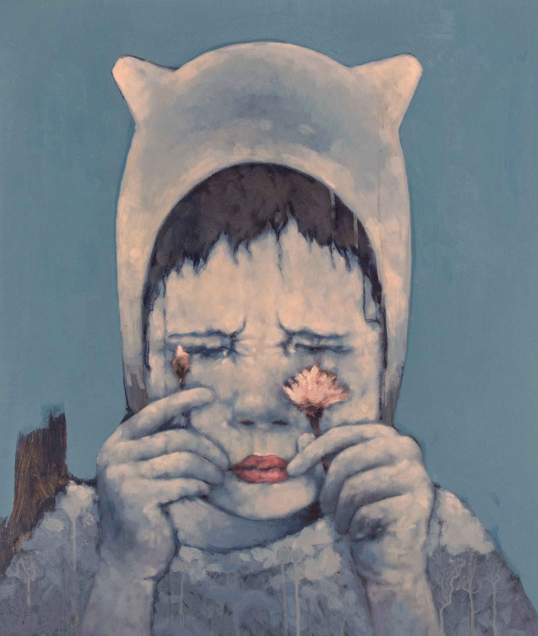 Eyes Shut with Bloom