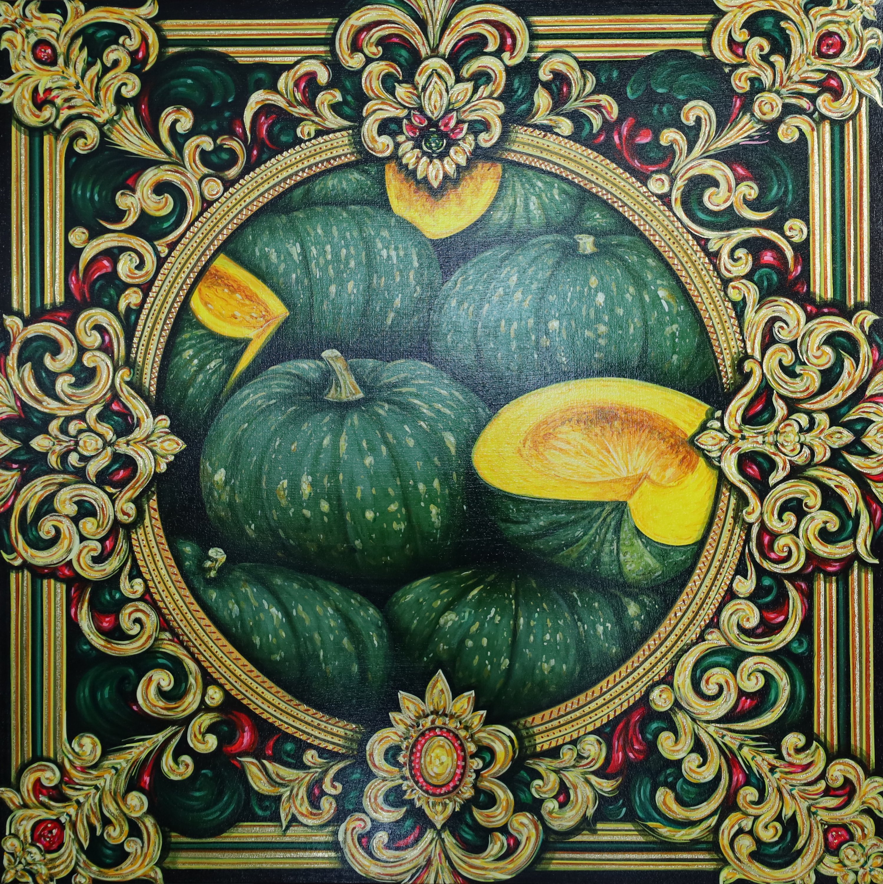 	De la serie Vitrinas tierra móvil (calabazas)