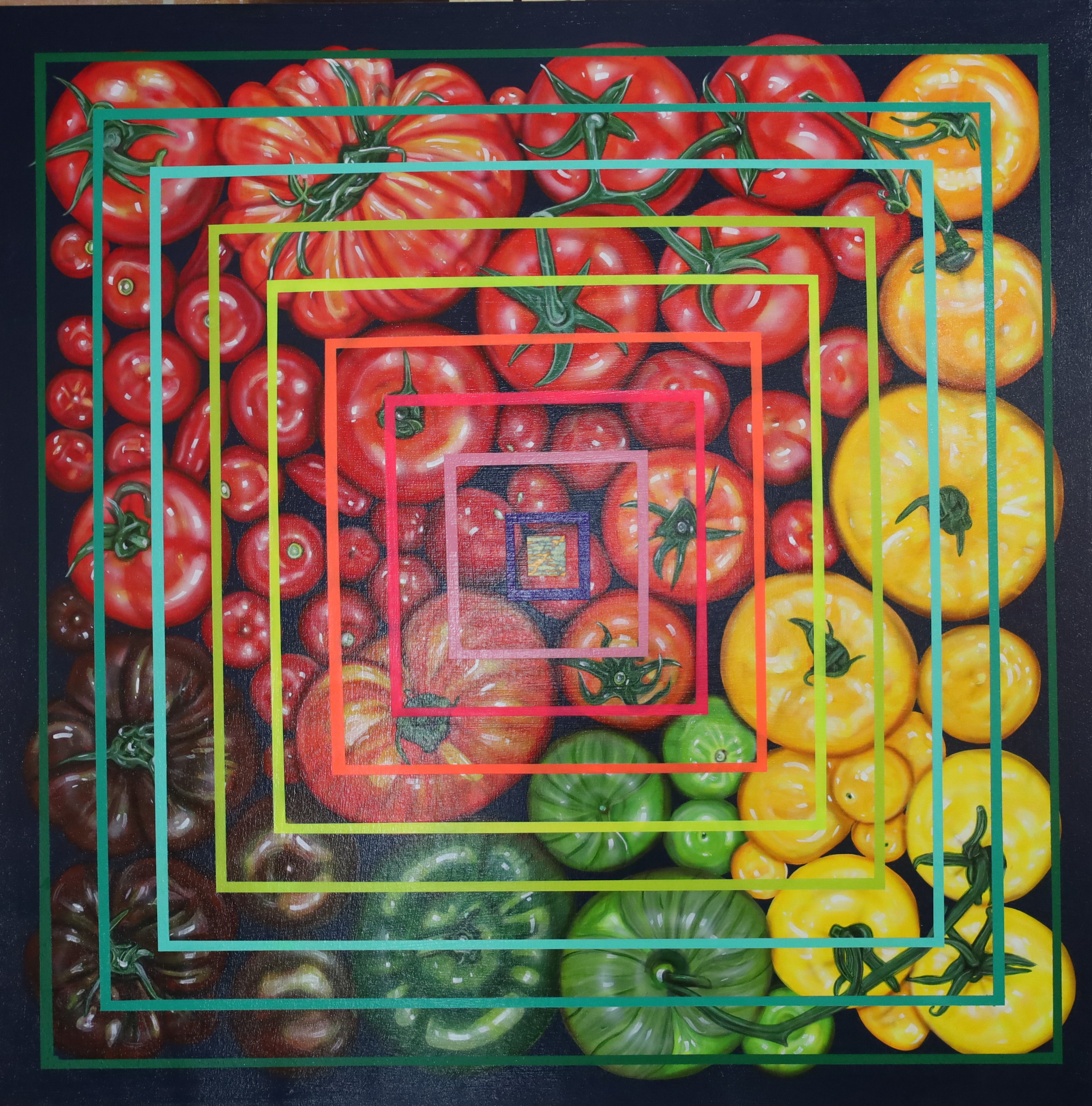 De la serie Vitrinas tierra móvil (tomates)