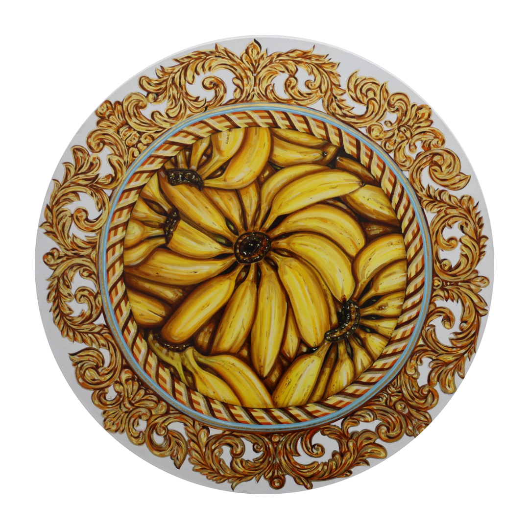 De la serie Vitrinas tierra móvil (bananos redondo)