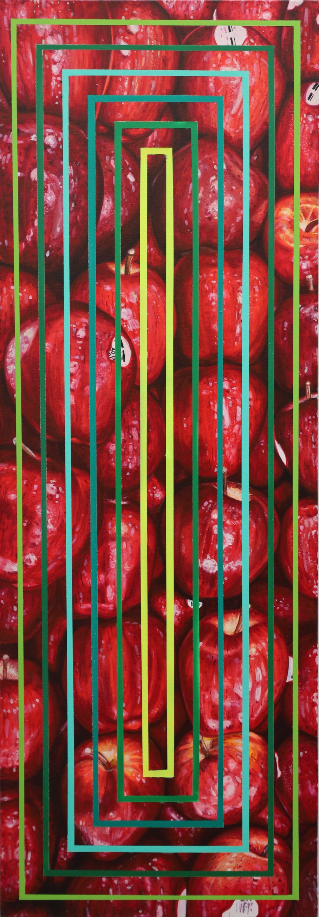 De la serie Vitrinas tierra móvil (manzanas)