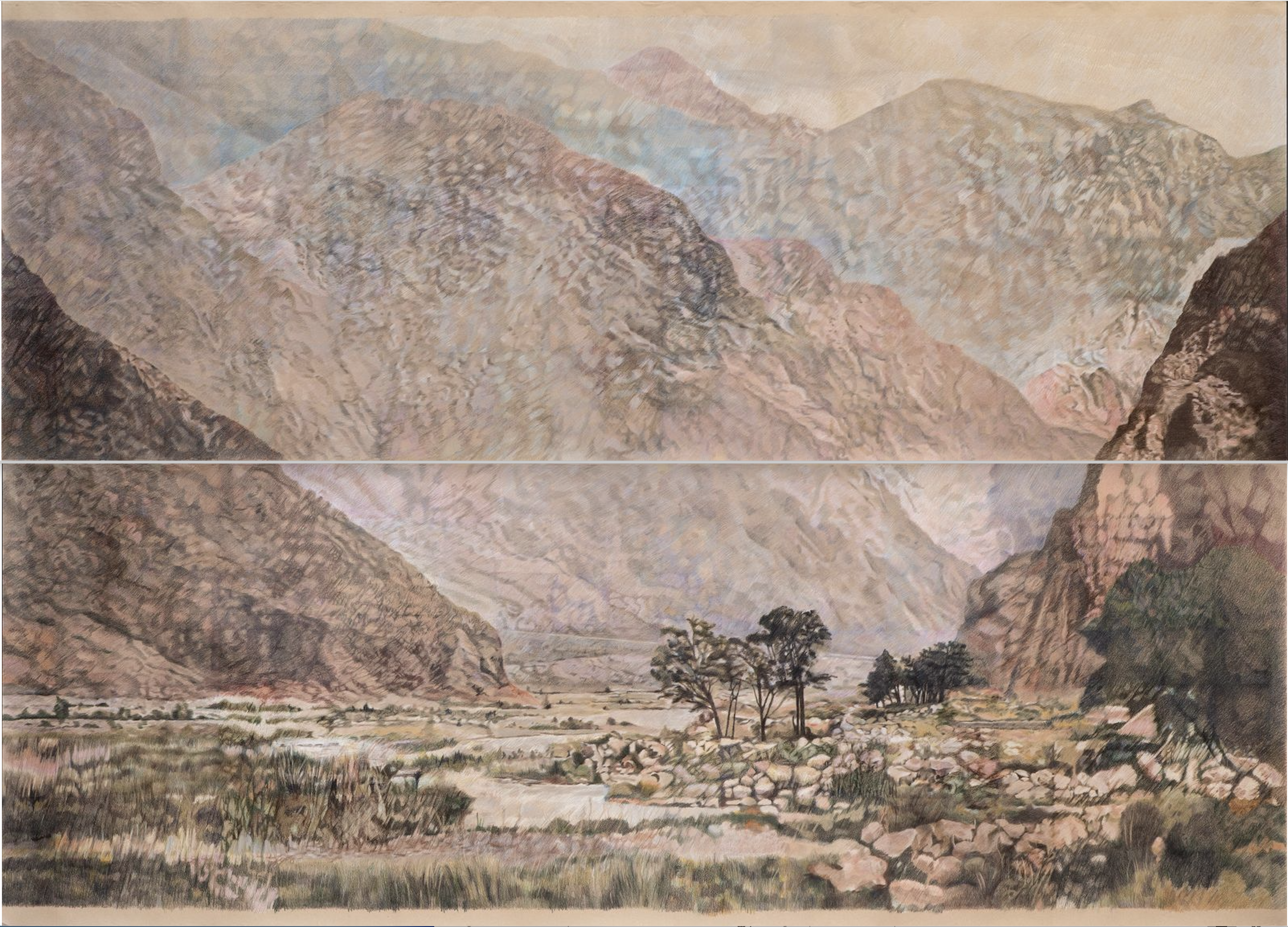 Cordillera central (tetráptico) Enmarcado