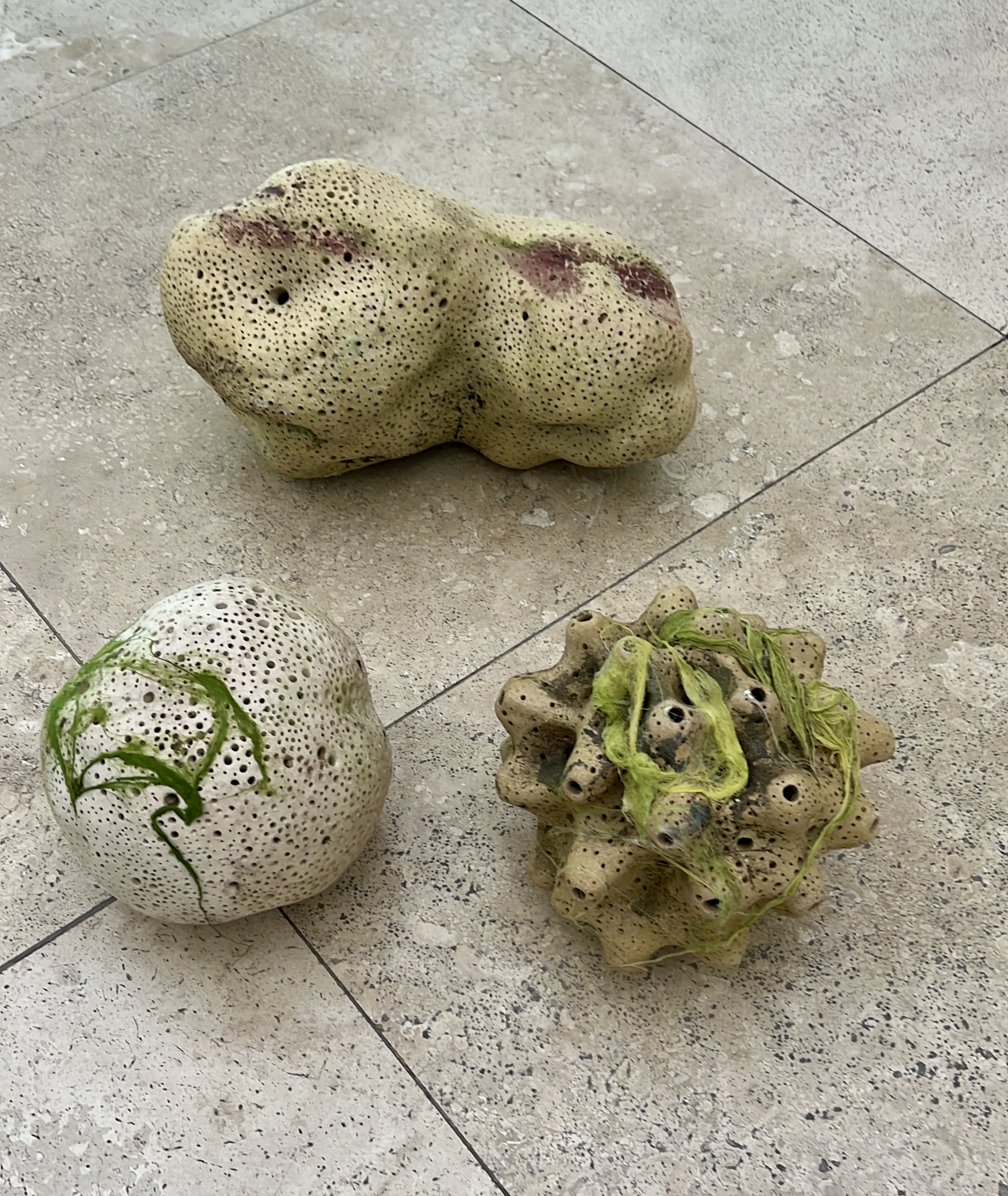 Conjunto 3 cerámicas bajo el agua