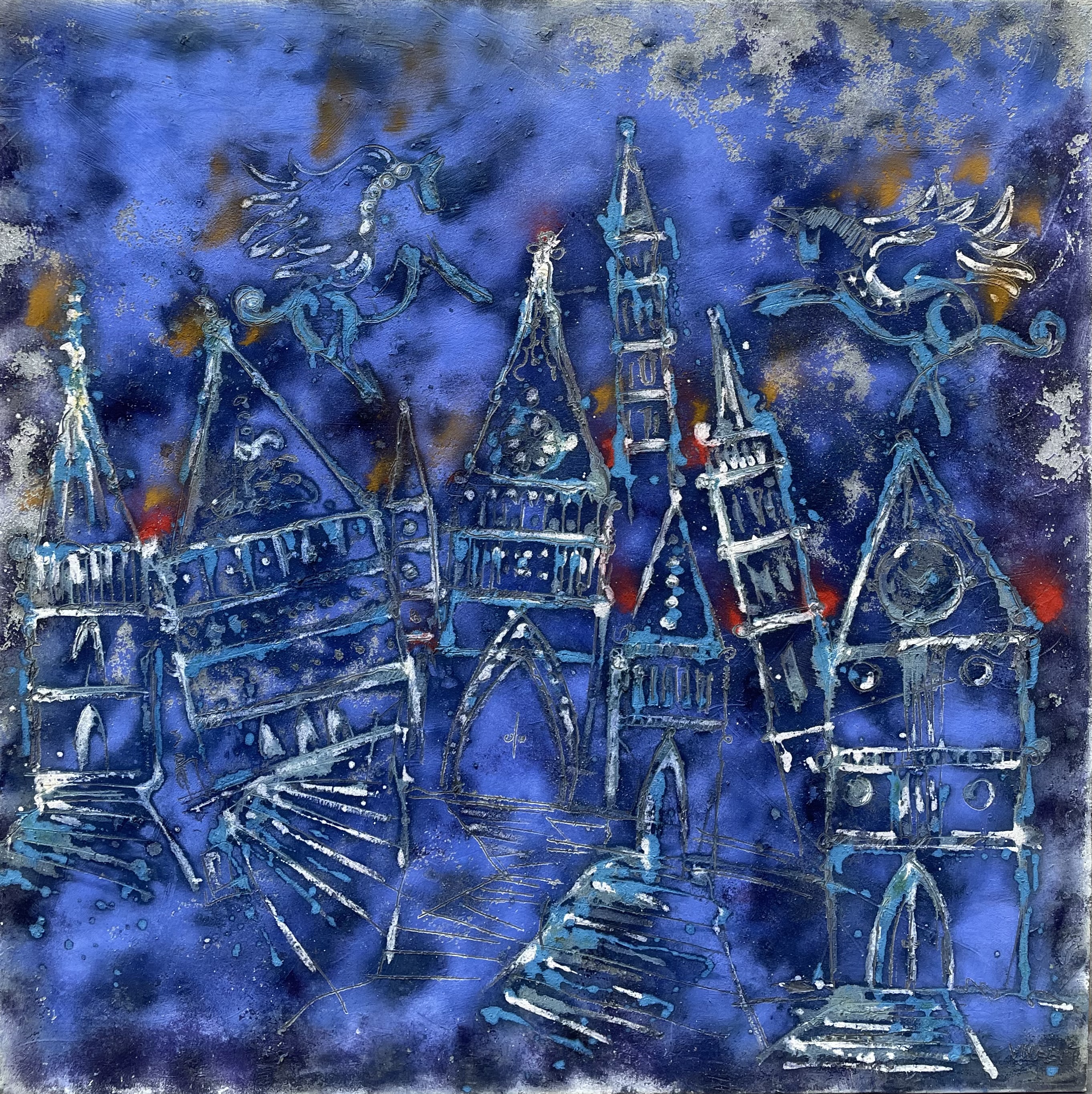 Dos Caballos Azules 