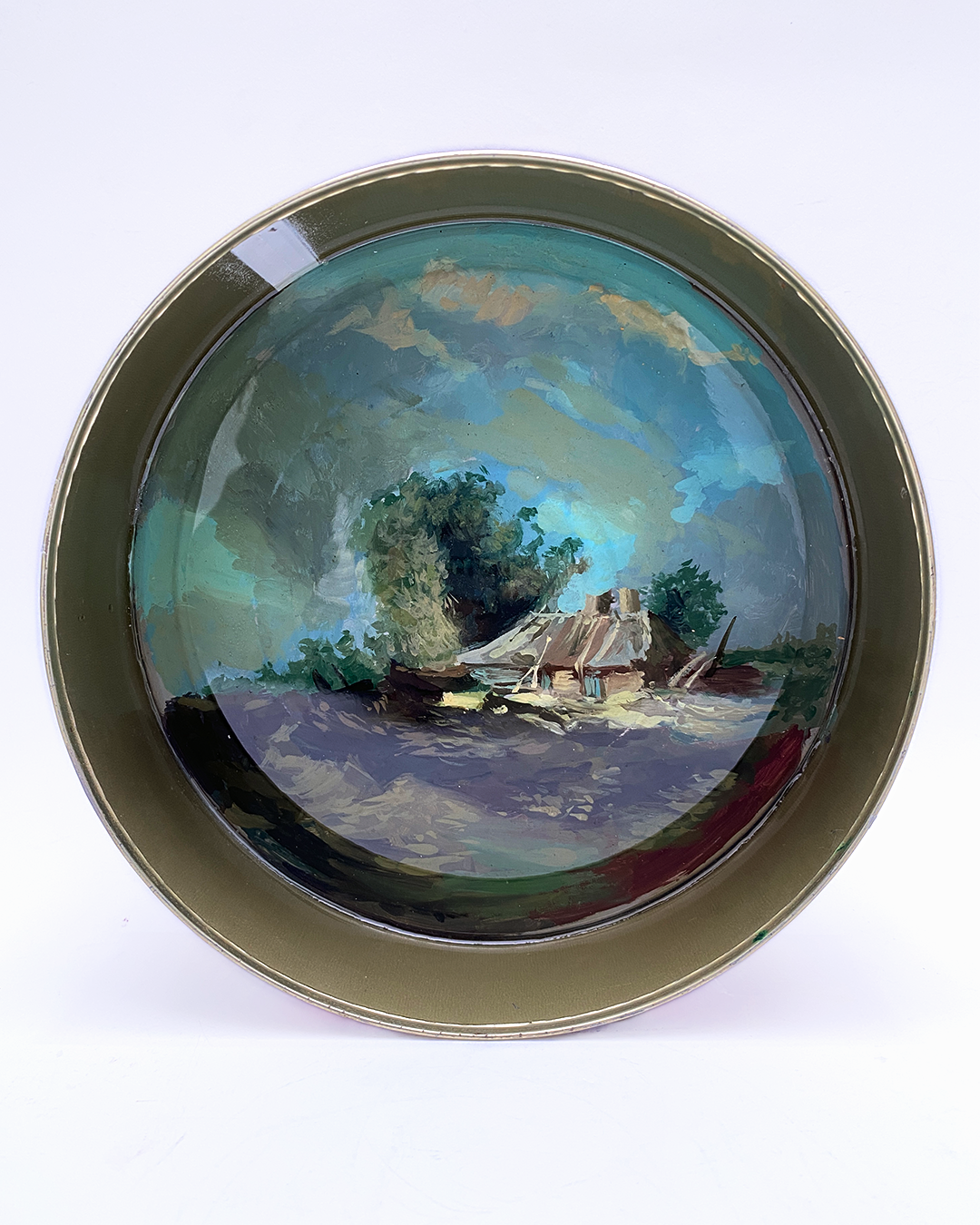 De la serie “Ultramarinos”, capítulo: fragmento de una obra de Jan Van Goyen escuela holandesa, siglo XVII.