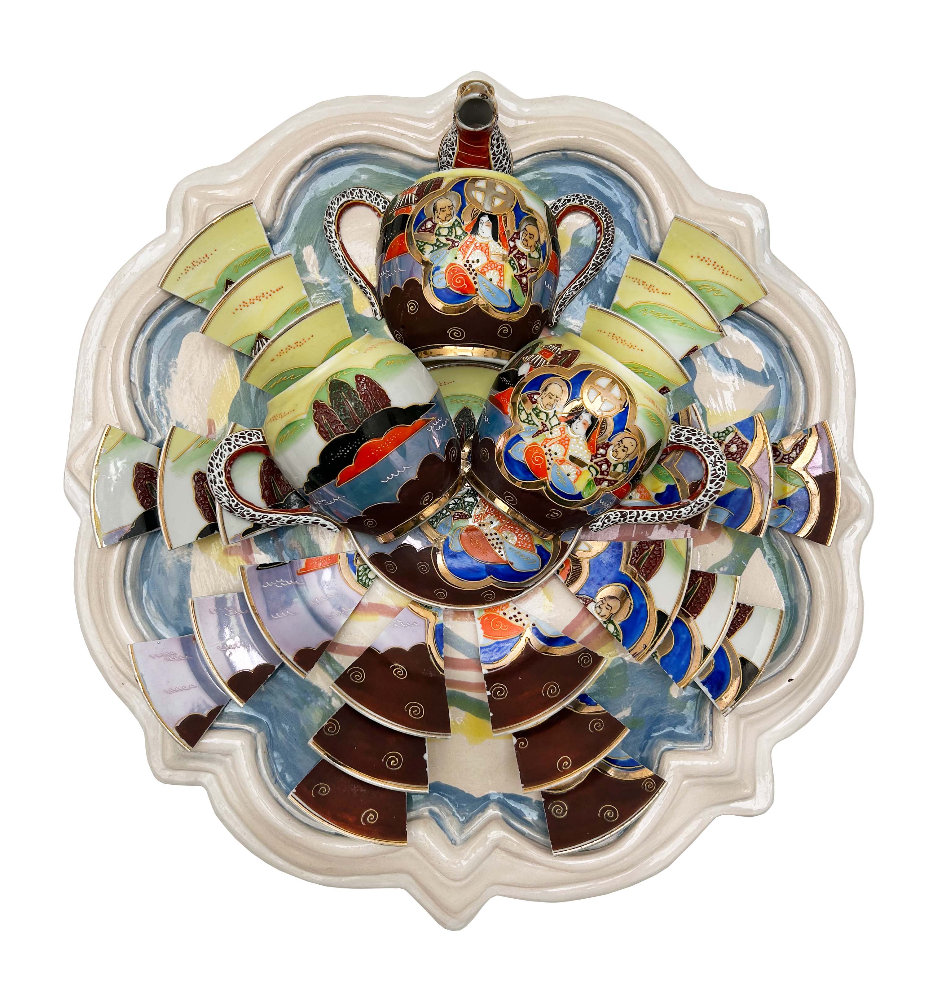 Interferencia dentro de la fragilidad. Serie porcelana china No. 8