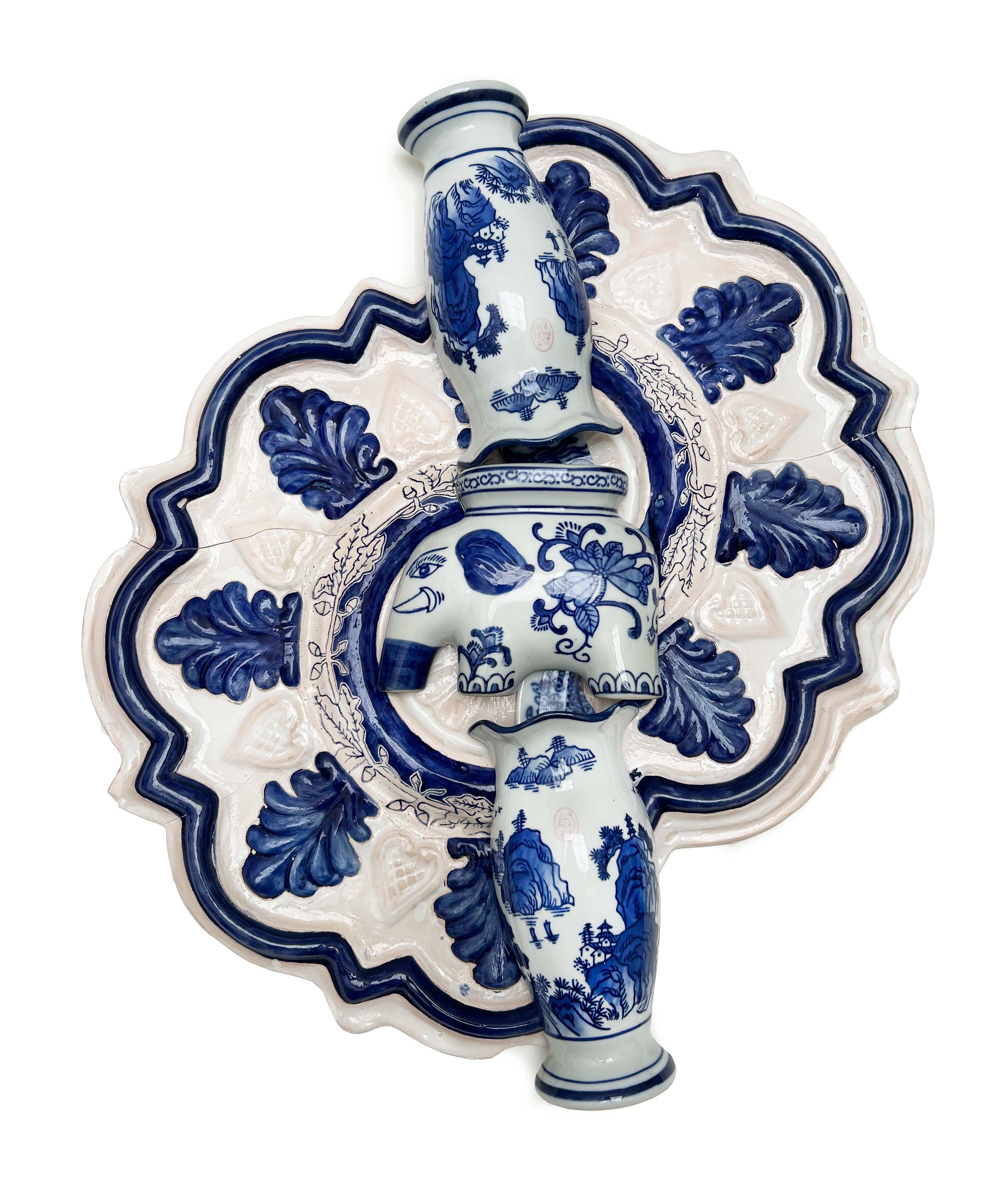   Interferencia dentro de la fragilidad. Serie porcelana china No. 9