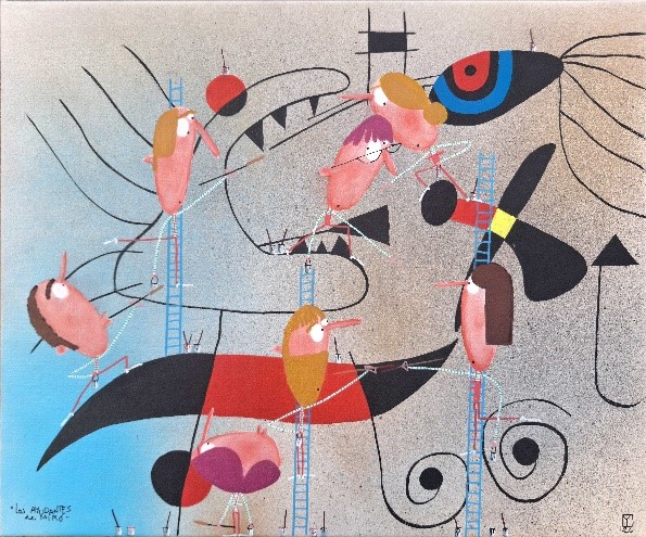 Los ayudantes de Miró