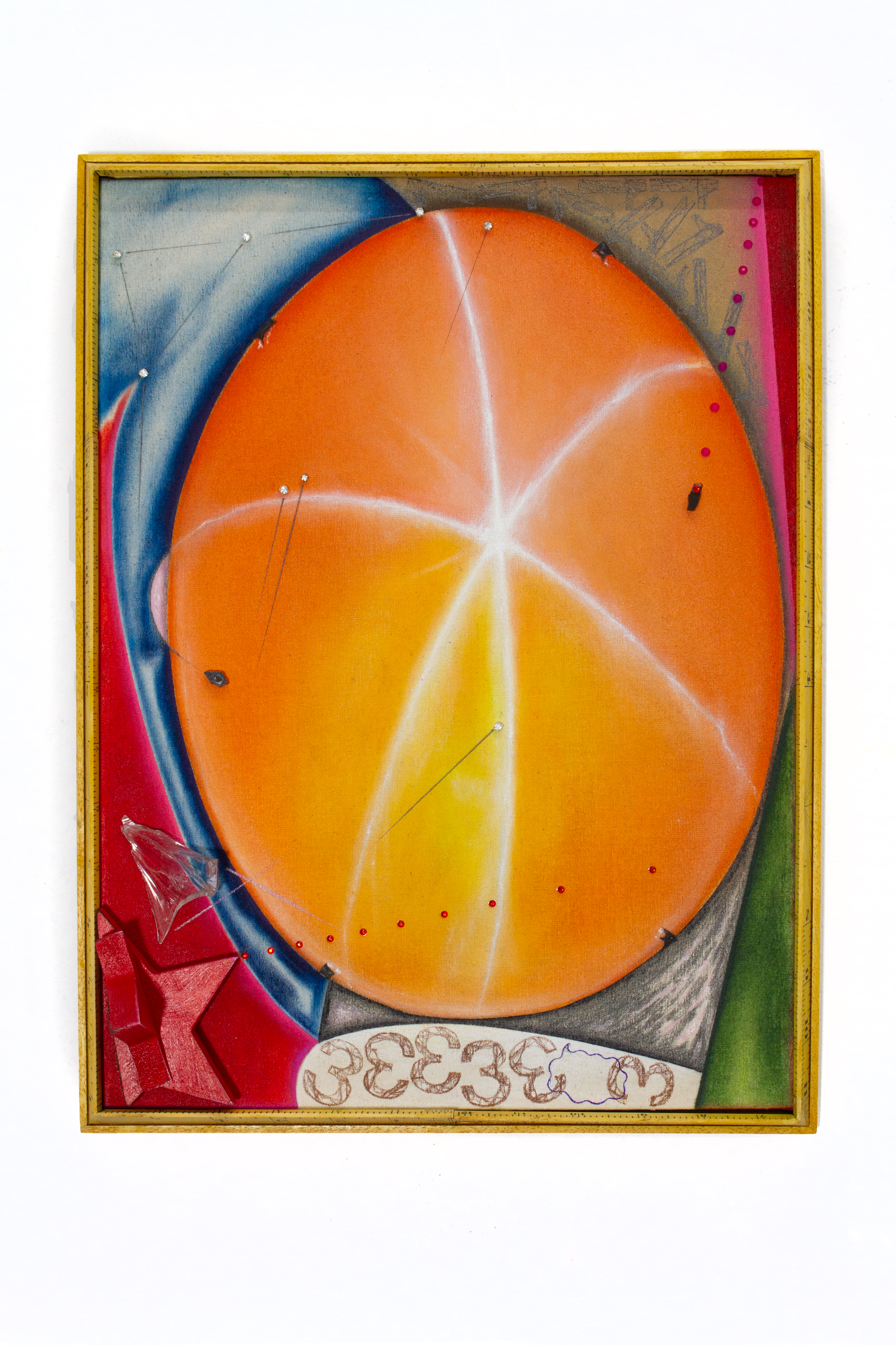 Zafiro estrella naranja