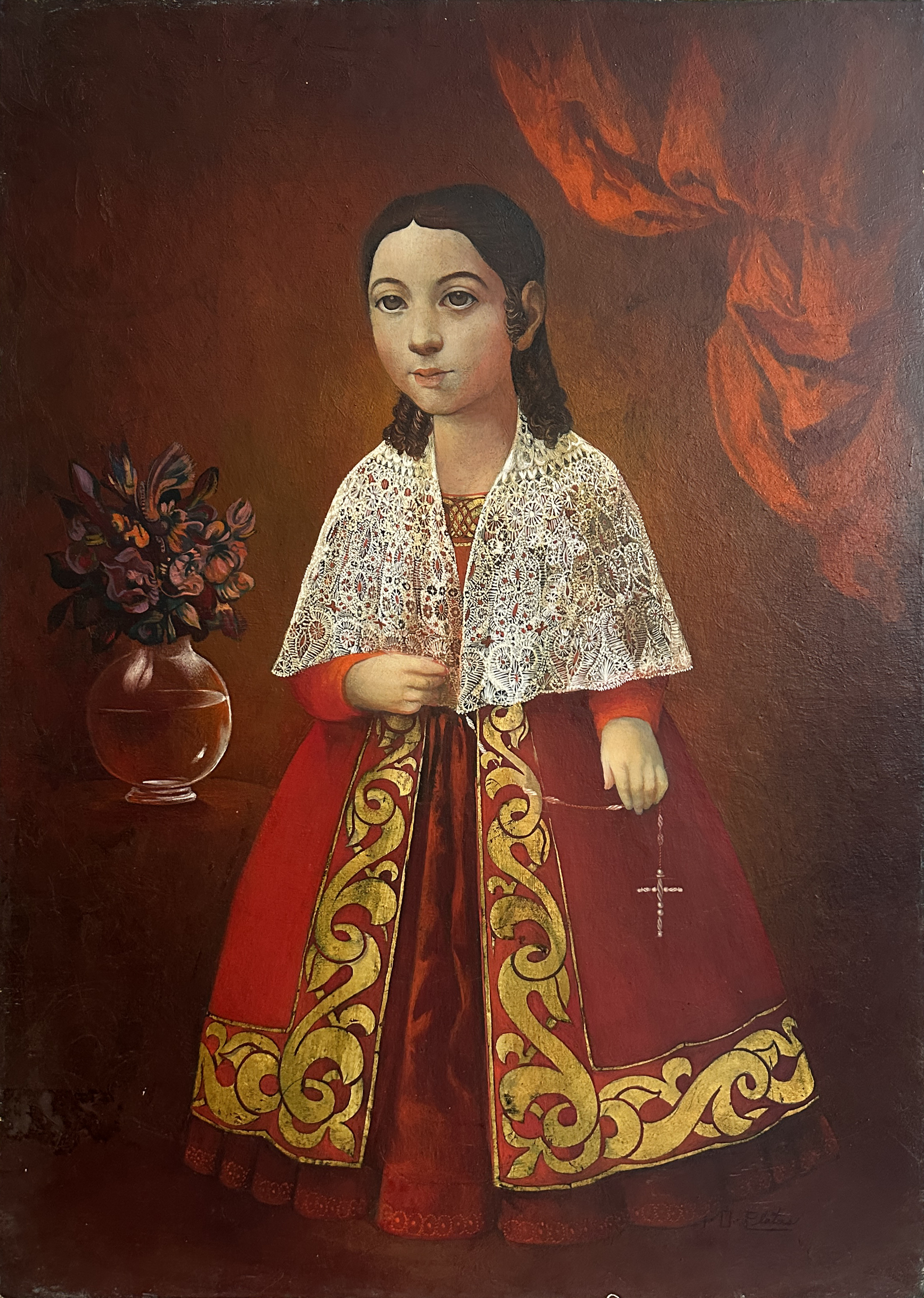 Niña con Cruz