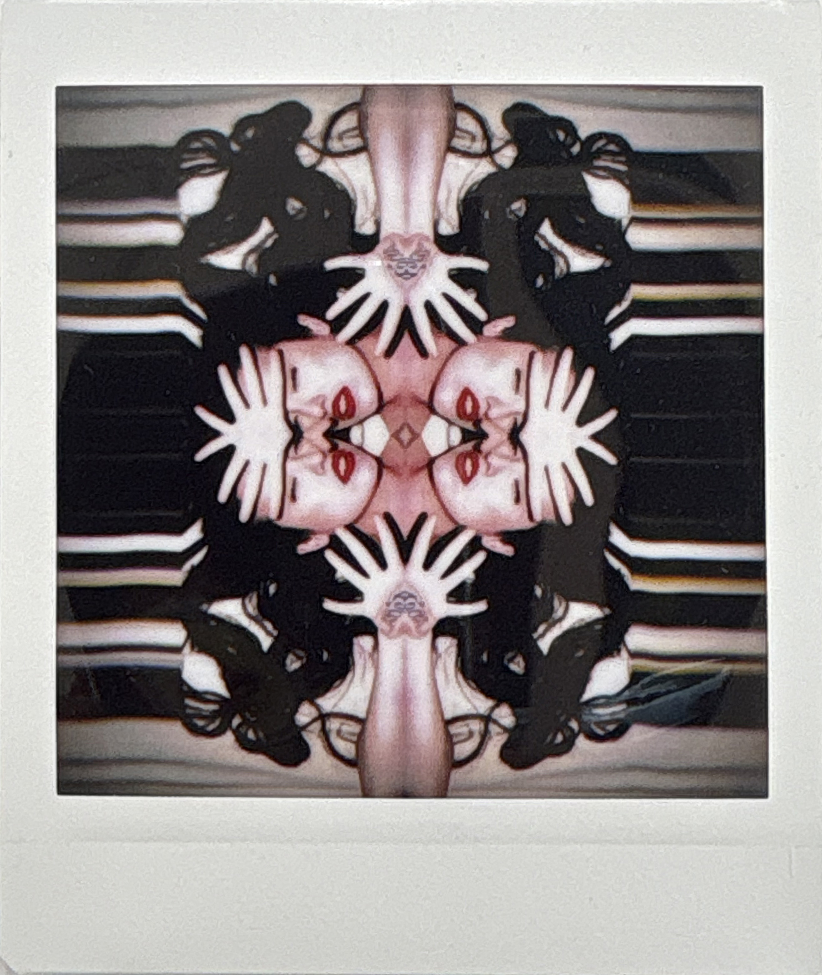 La noche sexual, polaroids. Instalación de 200 obras