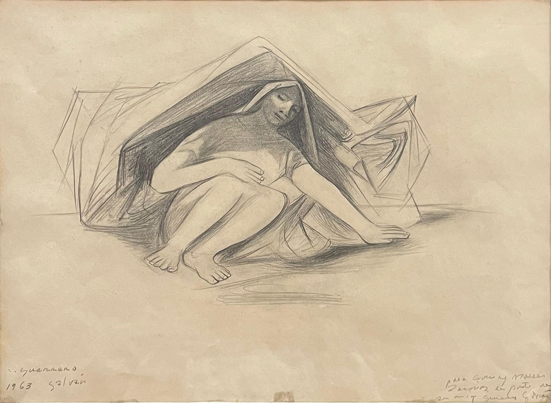 Niña Cubriéndose del Sol