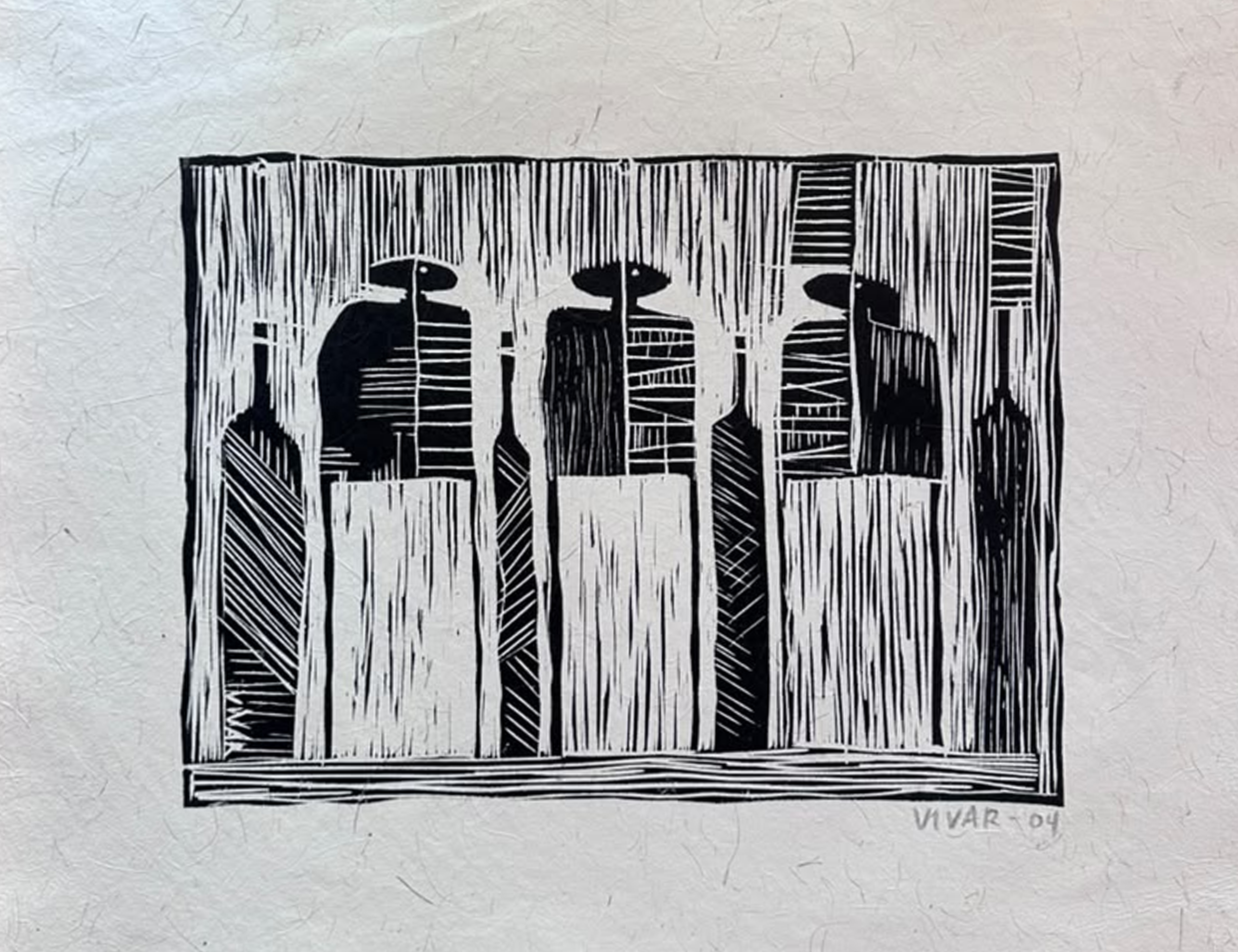 Sin Título II, 50 x 60 cm, 2024, por Carlos Vivar — Aura Galerías