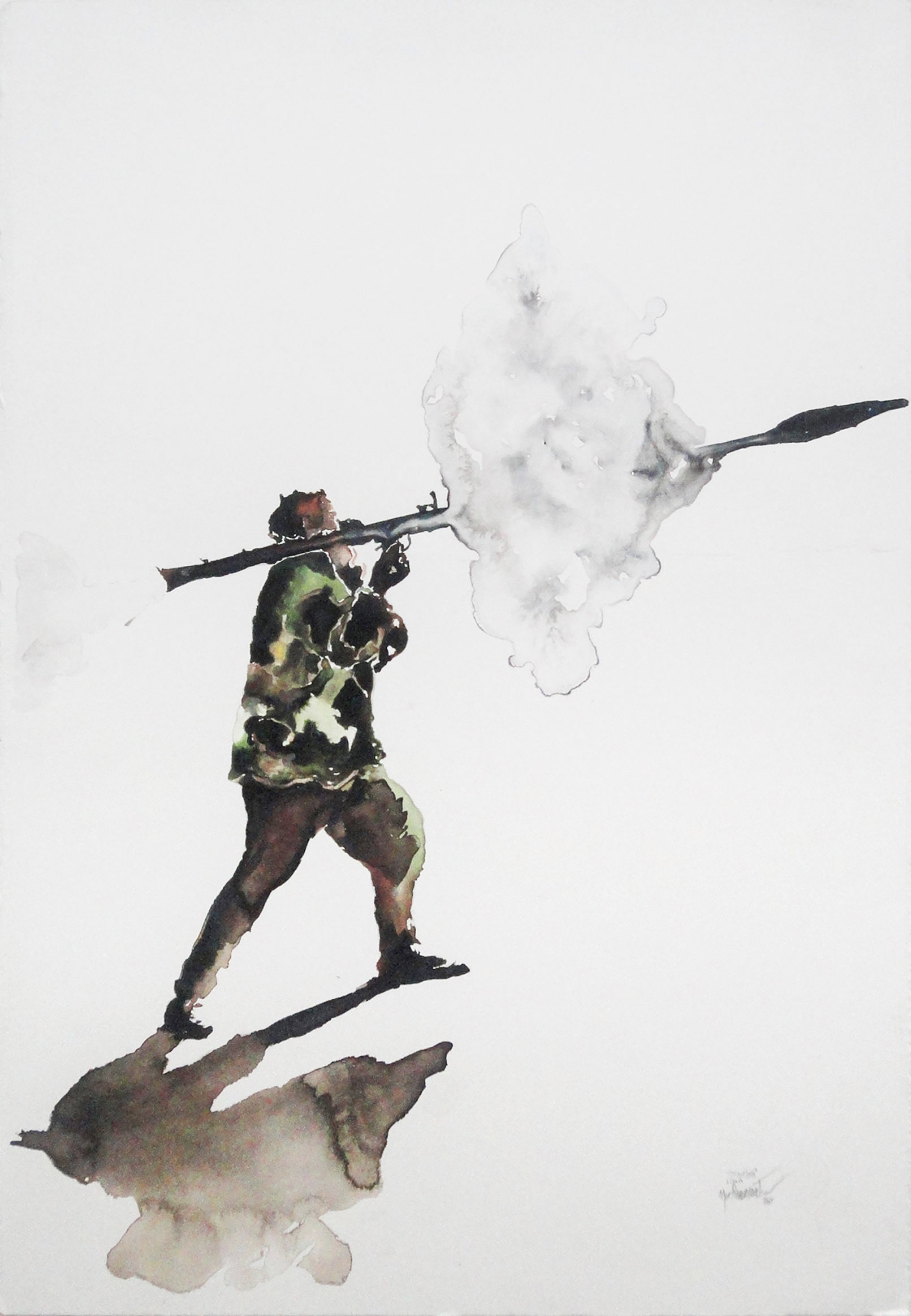 De la serie disturbios: Señor disparando (Tripoli)