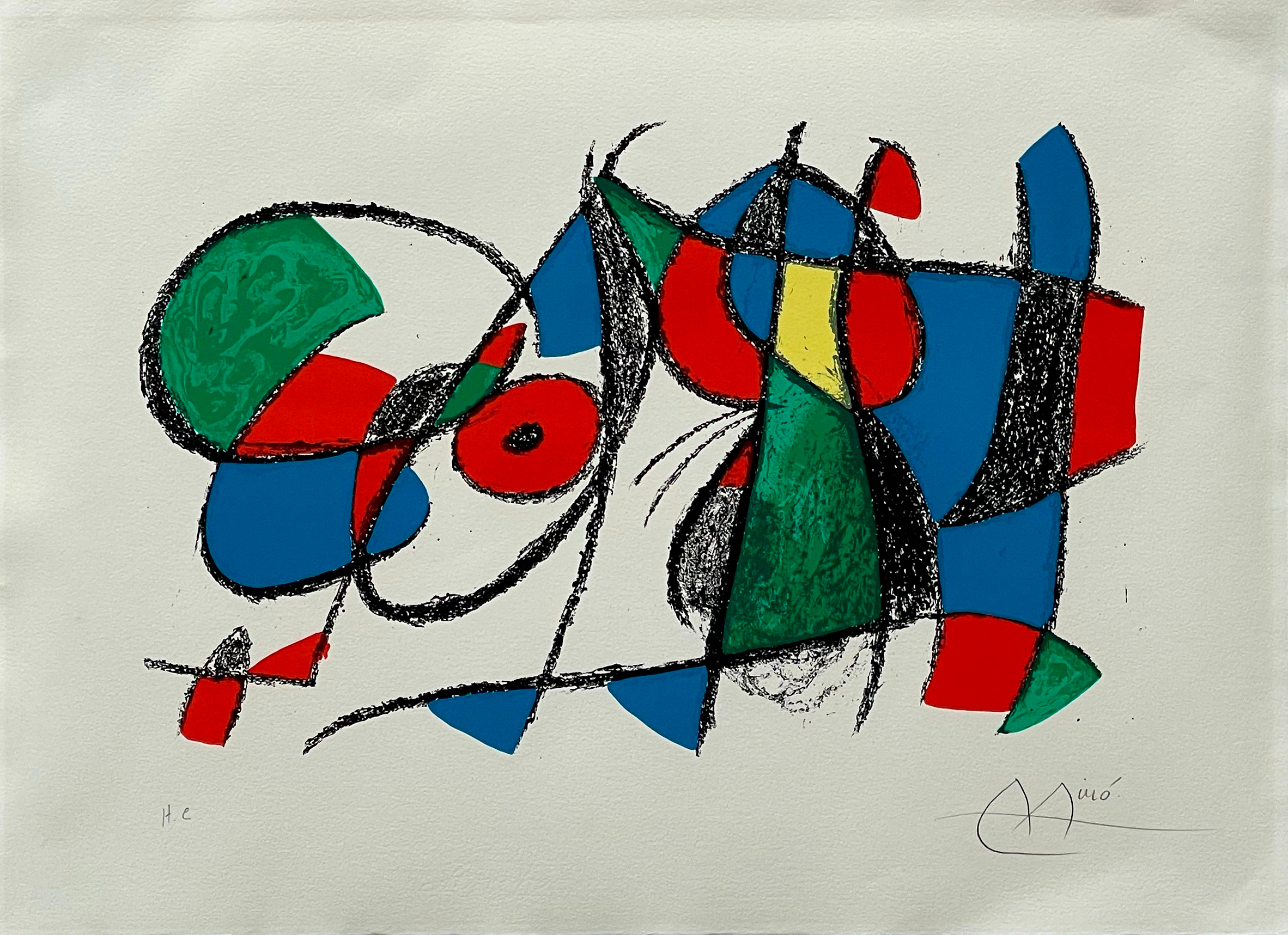 Miró Lithographe II, lámina IX