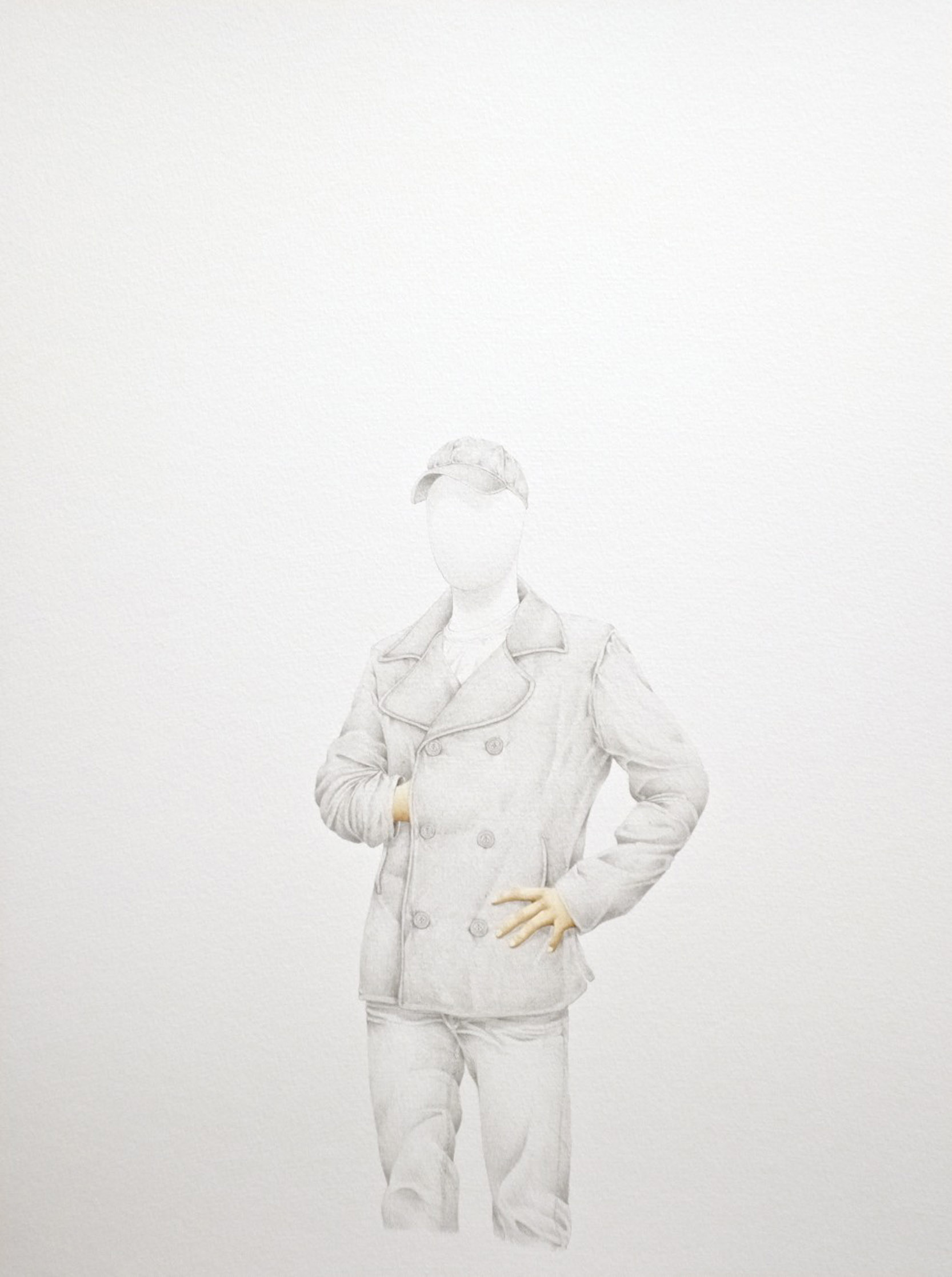 Retrato con manos pintadas (Napoleón)