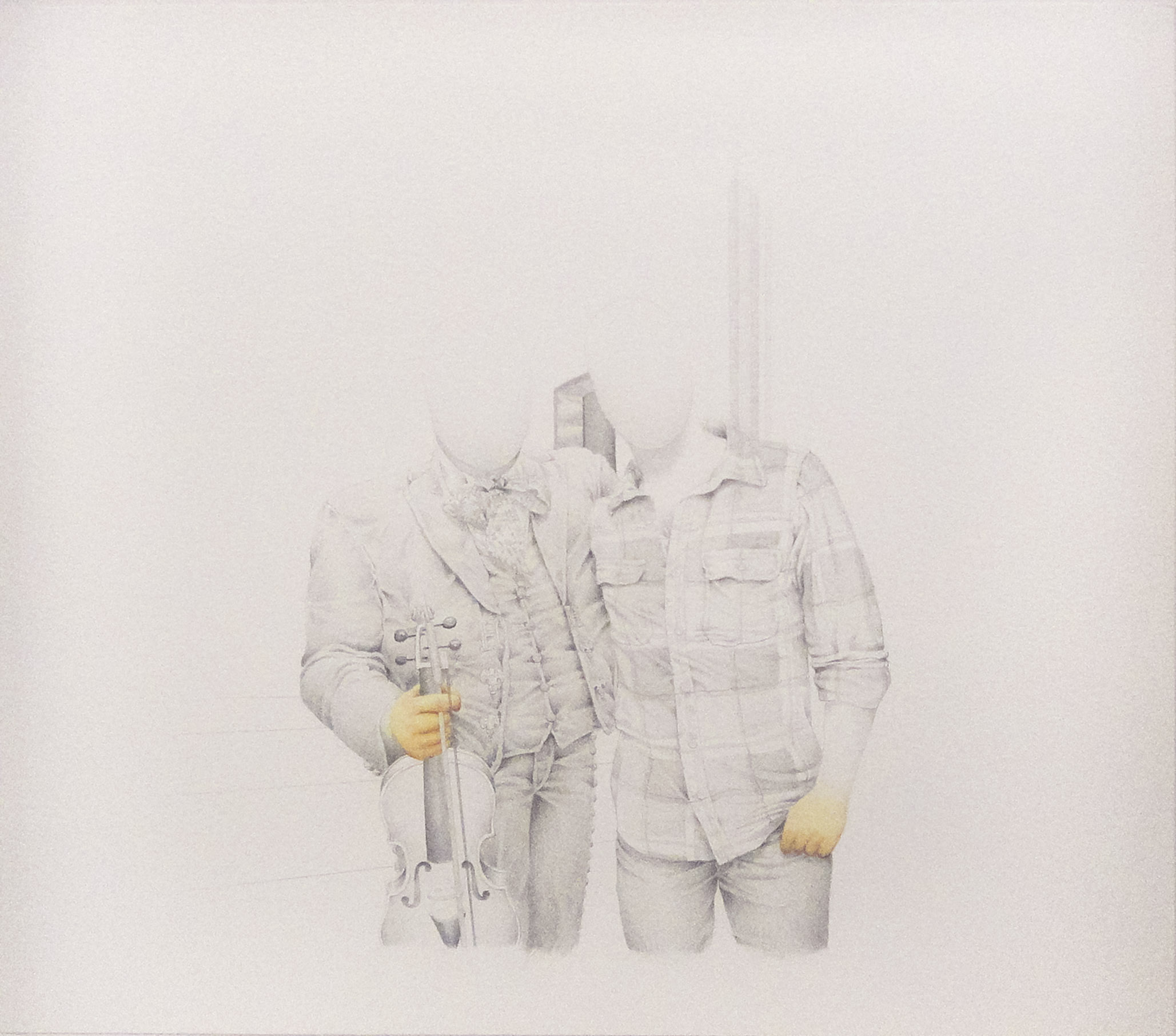 Retrato con las manos pintadas (mariachi)